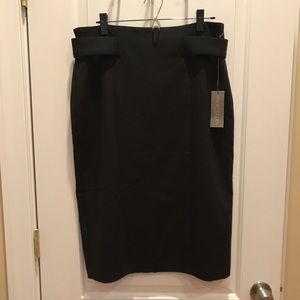 Black pencil skirt